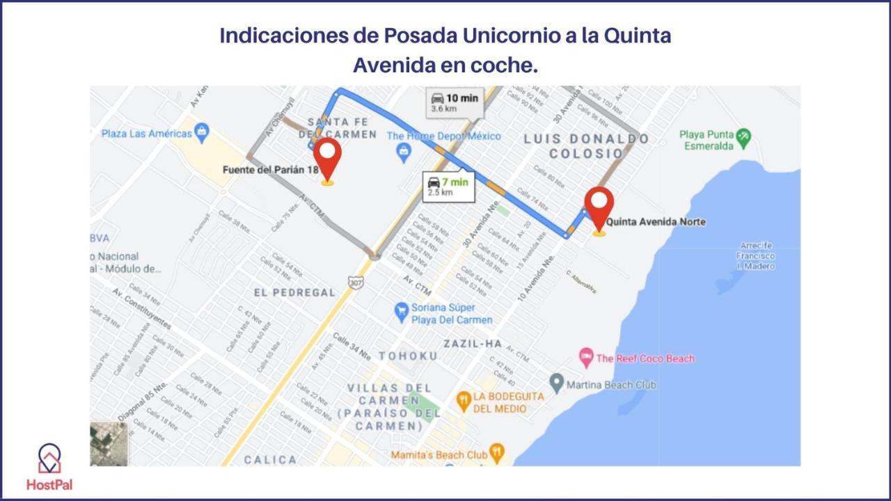 Posada Unicornio Faith Плайя-дель-Кармен Екстер'єр фото